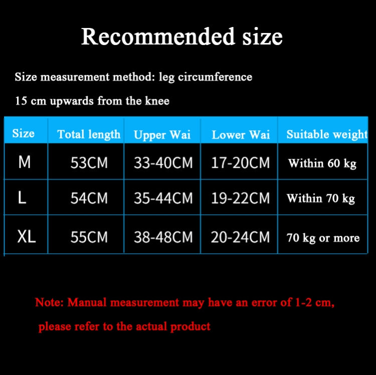 A Pair Extended Sports Knee Pads Thigh and Calf Cover Outdoor Climbing Football Basketball Riding Protective Gear, L (Black), XL (Black), M (White), L (White), XL (White), M (Red), L (Red), XL (Red), M (Blue), L (Blue)