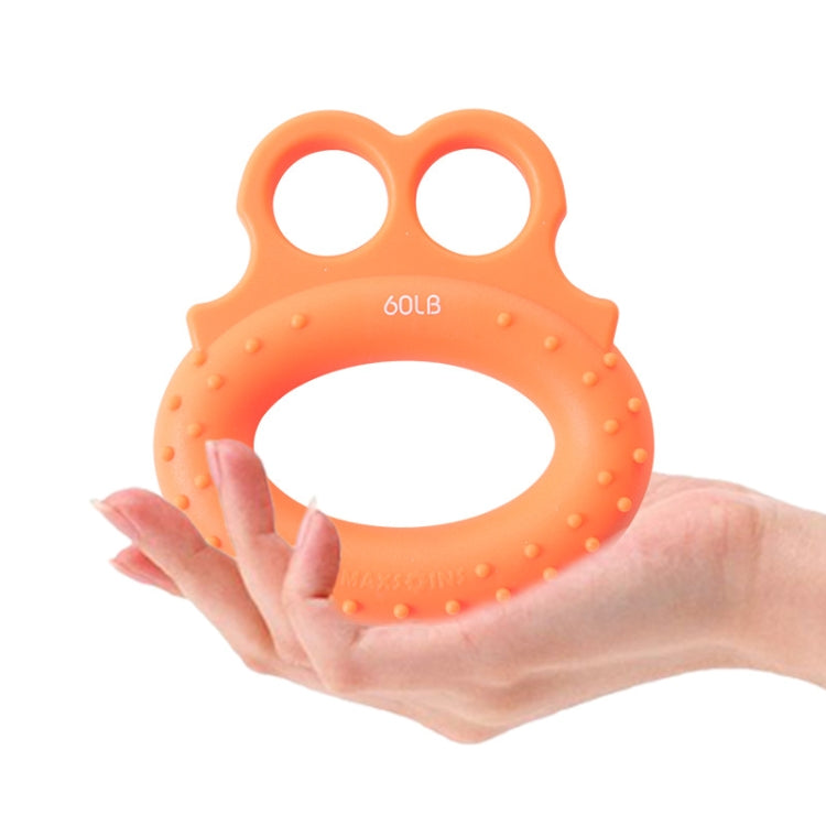 Angry Frog Shape Finger Grip Device Finger Strength Exercise Grip Ring, 2 PCS Angry Frog Finger Grip Ring(20LB (Green)), 2 PCS Angry Frog Finger Grip Ring(40LB (Blue)), 2 PCS Angry Frog Finger Grip Ring(60LB (Orange))