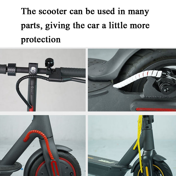 4 PCS Scooter Harness Line Pipe Change Line Pipe Winding Pipe Fittings For Xiaomi Mijia M365,Cable Length: 1m, Blue, White, Red, Black, Yellow