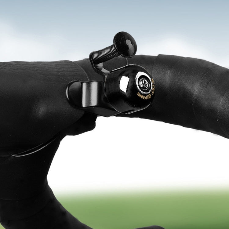 WEST BIKING YP1602782 Bicycle Bells With Supernouncing EVA Back Rubber Band Bell Combination Set, Black Tape + Black Bell, Red Tape + Black Bell, Colored Tape + Black Bell, White Black Gray Tape + Black Bell