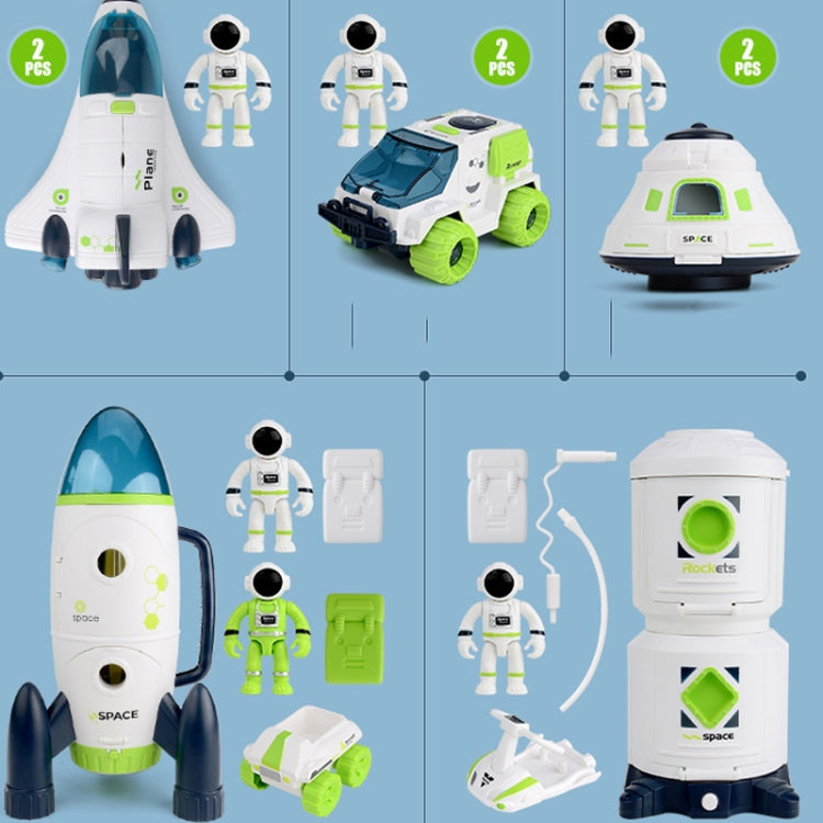 Simulation Sound And Light DIY Assembled Aviation Model Science And Education Toys, Return Cabin, Space Truck, Shuttle, Space Station, Rocket