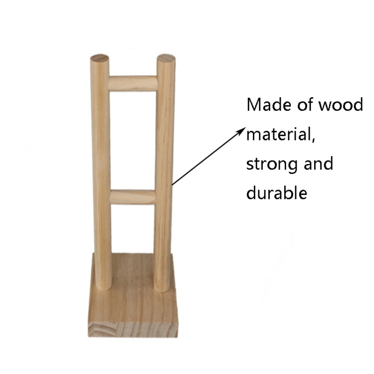 2 PCS Wooden Headphones BracketIn Wooden Headphones Show Racks, Round Bottom, Square Bottom