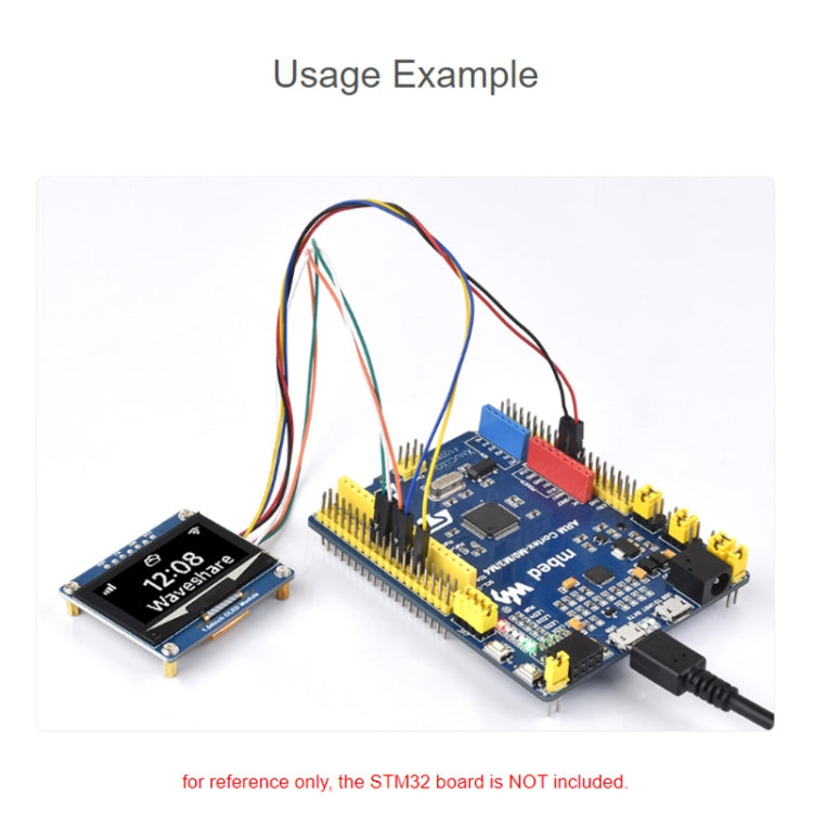 Waveshare 1.54 Inch OLED Display Module, 128×64 Resolution, SPI / I2C Communication
