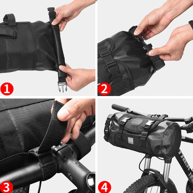 SAHOO 11L Enlarged Bicycle Front Bag Mountain Bike Clip Mesh Waterproof And Wear-Resistant Handlebar Bag, SAHOO 11L Handlebar Bag