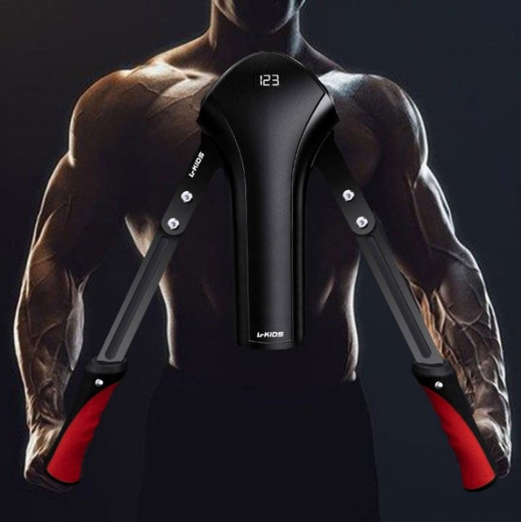 Home Fitness Adjustable Arm Machine Chest Muscle Arm Exercise Grip Machine with LCD Display, Dynamic Red, Peacock Green, Lemon Yellow