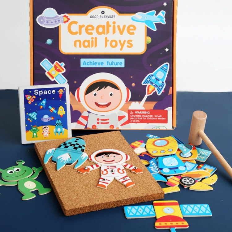 MQY-9988 Early Childhood Education Puzzles Baby Wooden Puzzle Toys, Traffic, Plant, Space, Animal
