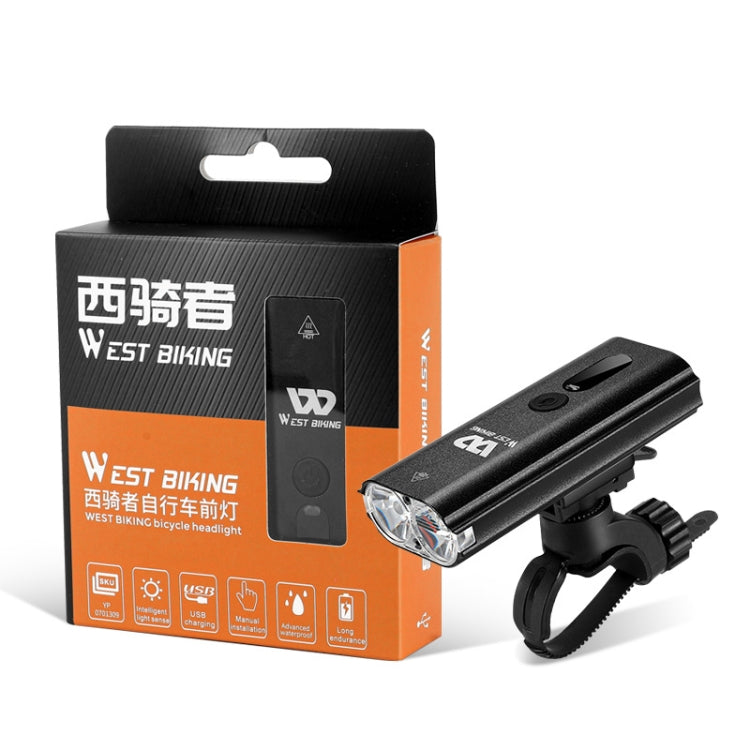 WEST BIKING Bicycle Light Sensor Headlight Mountain Bike Night Riding Strong Light, Night Riding Strong Light