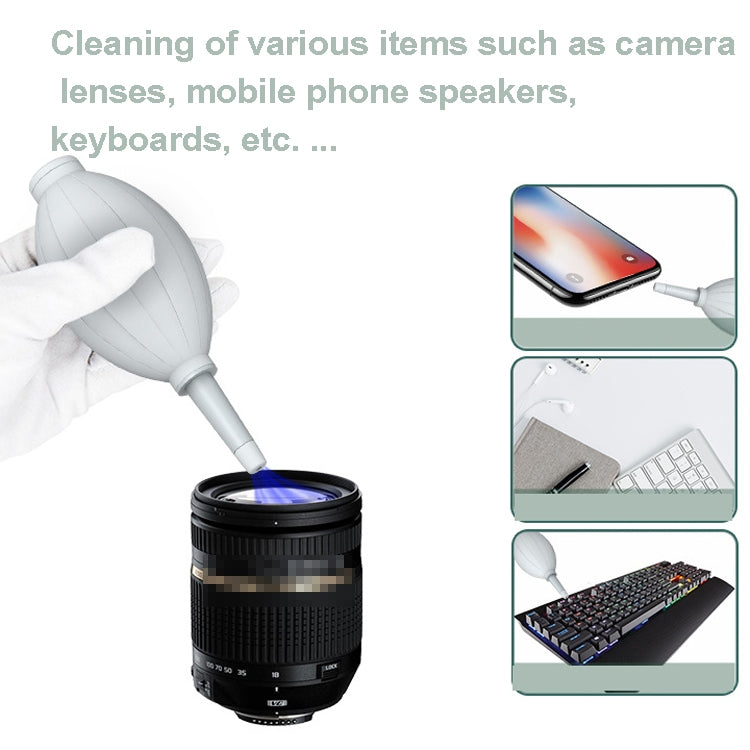 Rubber Mini Air Dust Blower Cleaner for Mobile Phone / Computer / Digital Cameras, Watches and other Precision Equipment, Air Dust Blower Grey