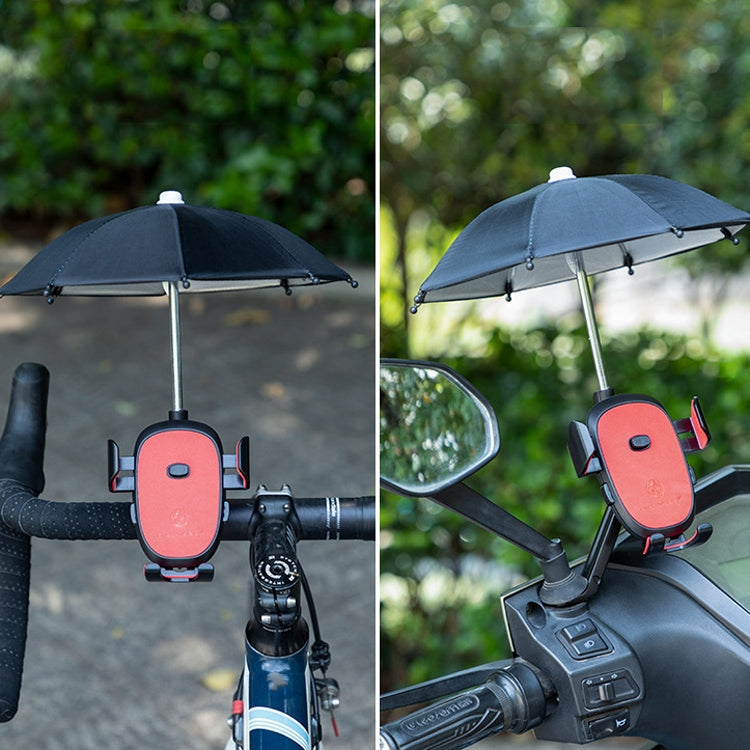 CYCLINGBOX BG-2935 Bicycle Mobile Phone Bracket With Umbrella Waterproof Navigation Electric Car Mobile Phone Frame, Style:, Handlebar Installation (Black), Handlebar Installation (Red), Handlebar Installation (Blue), Handlebar Installation (Yellow)