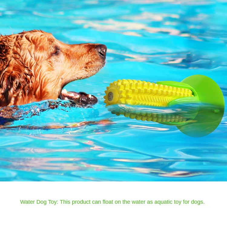 Pet Supplies Suction Cup Corn Sounding Dog Toy Molar Stick Chewing Dog Toothbrush