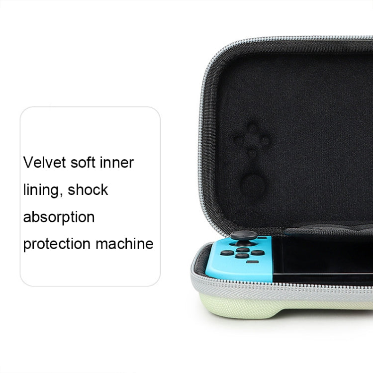 YK01 EVA Hard Shell Game Console Storage Bag with Card Slot For Nintendo Switch, Green