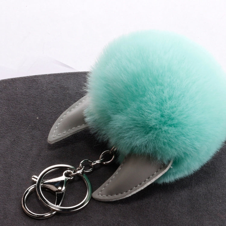 3 PCS Cartoon Croissant Hair Ball Keychain Pendant Bag Car Pendant, Wine Red, Grey, Tender Pink, Turmeric, Rose Red, Army Green, Lake Blue, Light Pink, Purple, White, Watermelon Red, Beige, Khaki, Royal Blue, Yellow, Lotus Root Pink, Mint Green, Pink, ...
