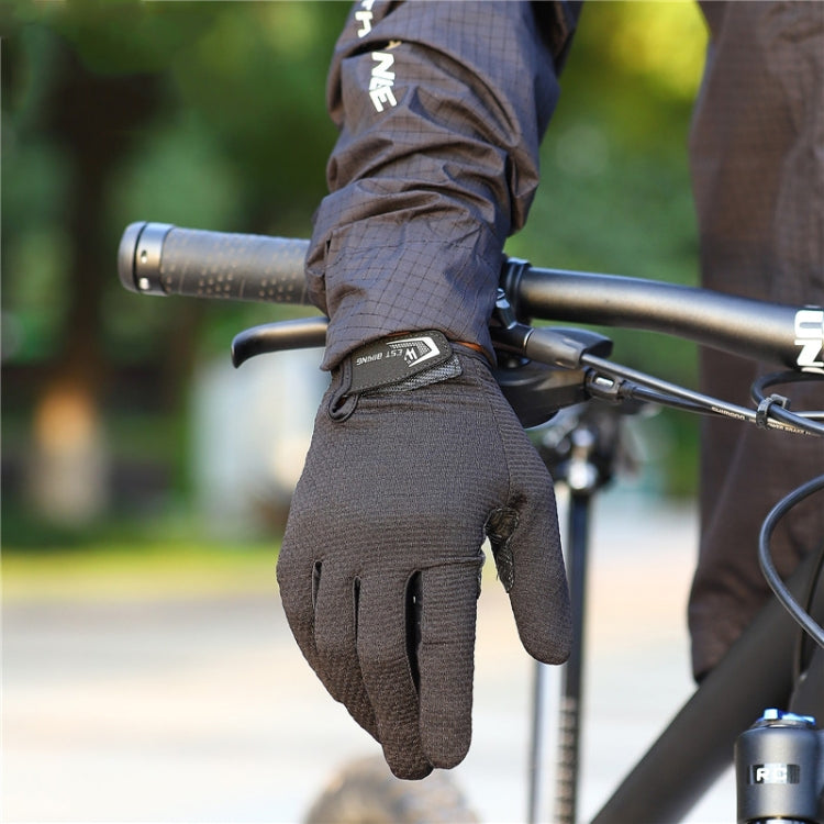 WEST BIKING YP0211223 Full-Finger Gloves For Cycling Shock Absorption Non-Slip Touch Screen Gloves, M, XL, L