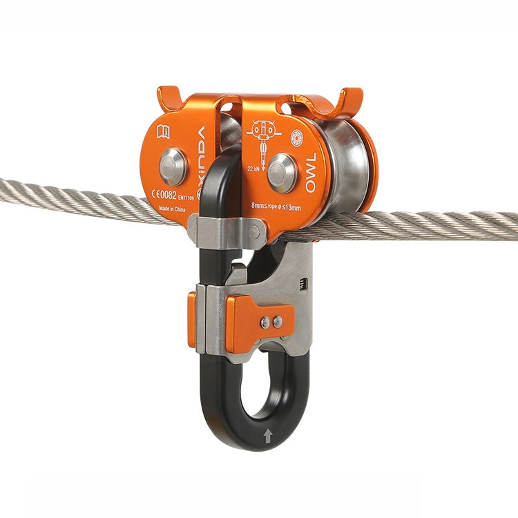 XINDA XD-Q9751 Outdoor Jungle Rope Overhead Crossing Tandem Double Pulley, XINDA XD-Q9751(Gray)
