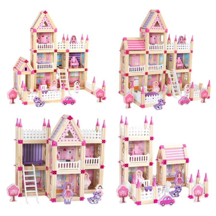 Children Building Master Wooden Toy 3D Assembled Model, 298 PCS