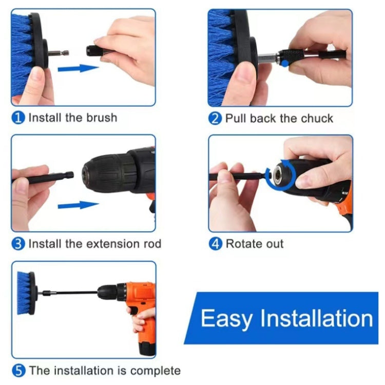 Outlet Slit Cleaning Brush Drilling Brush, 21 PCS / Set A
