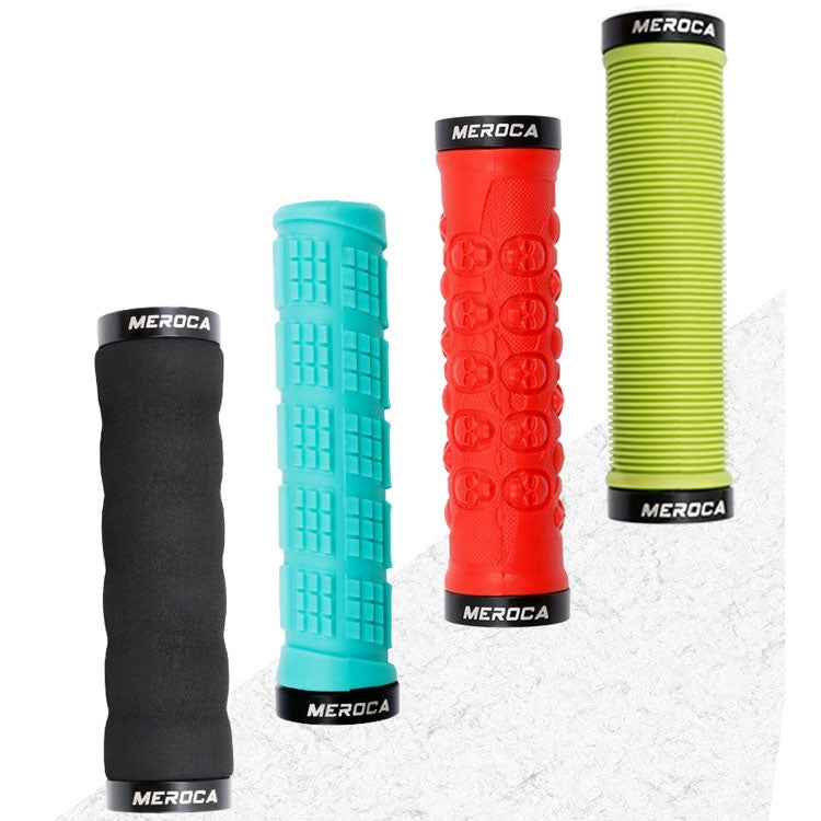 MEROCA Mountain Bike Anti-slip Shock Absorber Riding Grip Cover, Style:, One Side Lock ME38 Black, One Side Lock ME38 Red, One Side Lock ME38 Sky Blue, Bilateral Lock Thread ME15 Black, Bilateral Lock Thread ME15 Red, Bilateral Lock Thread ME15 Green