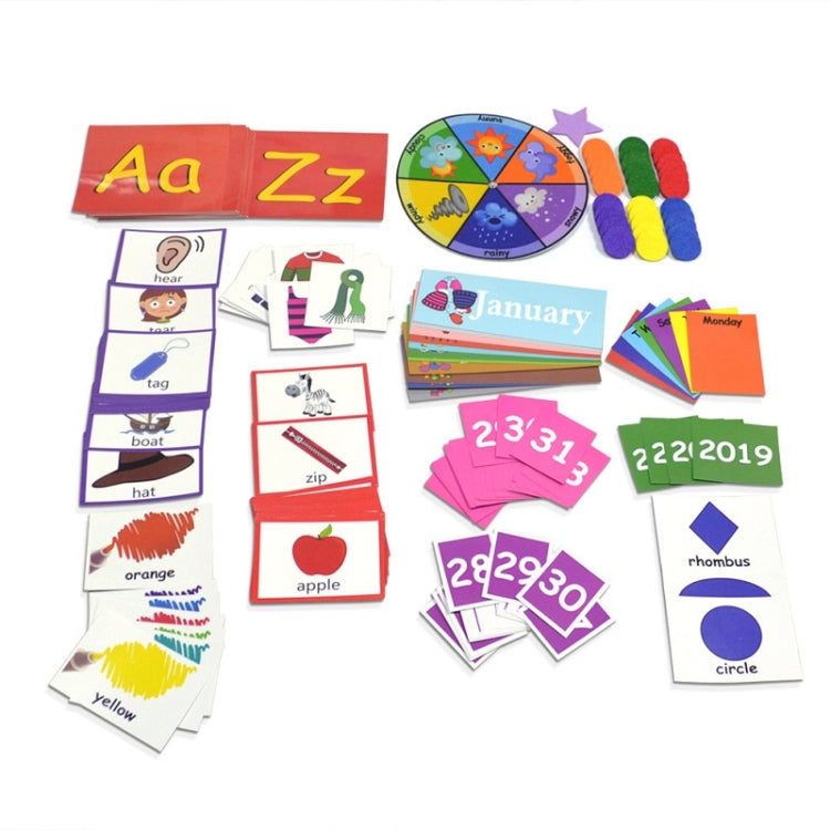 Calendar Weather Card Alphabet Word Card Bag, Calendar Weather