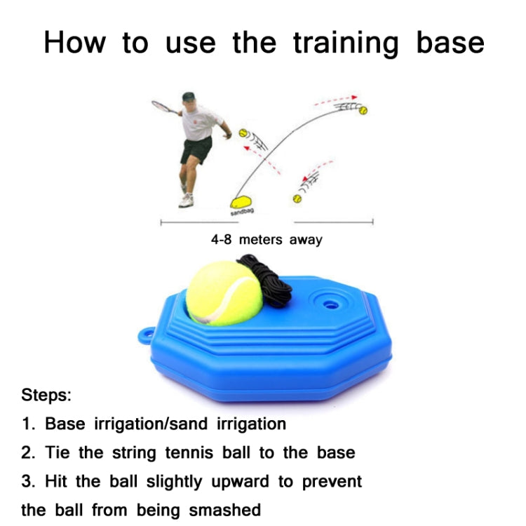 2 PCS High Elastic Wear-Resistant Tennis Trainer, 2 PCS ennis Trainer(With Rope & Ball)