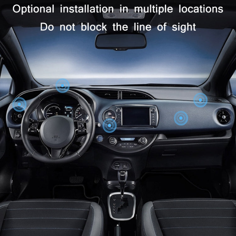 Car Aluminum Alloy Magnetic Mobile Phone Holder, Black (Luminous)