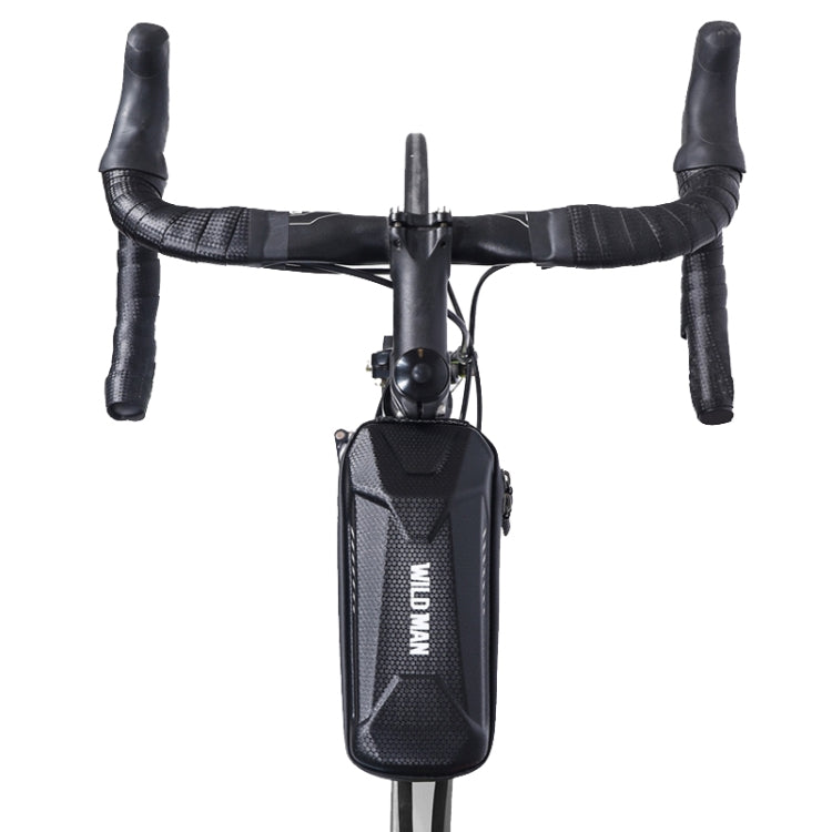 WILD MAN XS5 1L Bicycle EVA Hard Shell Front Beam Bag, XS5 (Black)