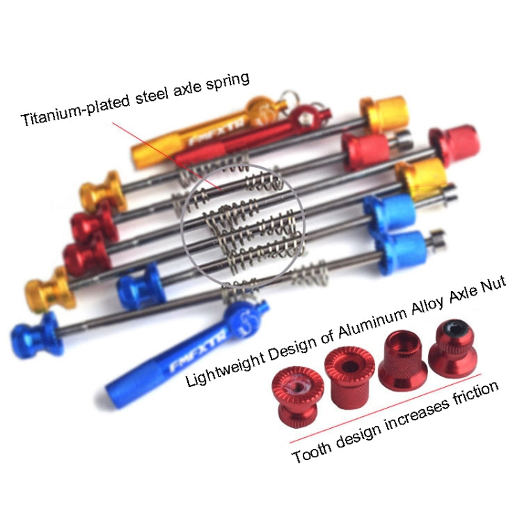 FMFXTR Mountain Bicycles Flower Drum Fast Disassembly Rod, Fast Disassembly Rod Blue, Fast Disassembly Rod Gold