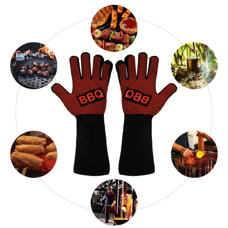 1 Pair High Temperature Resistant Silicone BBQ Gloves Anti-Scalding Gloves, BBQ Red, BBQ Black, BBQ Blue, Big Flame Red, Big Flame Black, Big Flame Blue, Flame Dots Red, Flame Dots Black, Flame Dots Blue, BBQ Flame Red, BBQ Flame Black...