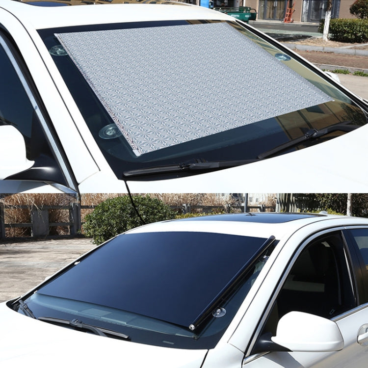 Suction Cup Car Shade Curtain Window Telescopic Roller Blind, Size: 50x125cm Silver Laser, 40x125cm Silver Lyser, 50x125cm Silver Laser, 40x125cm Black Mesh, 45x125cm Silver Lyser, 40x60cm Silver Lyser