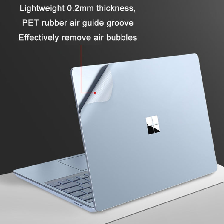 JRC 4 in 1 Top Cover Film + Full Support Film + Bottom Cover Film + Touch Film for Surface Laptop Go 12.4, Bright Platinum, Rose Gold, Sandstone Gold, Dark Space Grey, Ice Crystal Blue