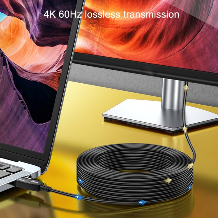 DTECH HDMI 2.0 Version Fiber Optical Line 4K 60Hz Large Screen TV Engineering Wiring, Length:, 2m, 5m, 10m, 15m, 20m, 25m, 30m, 35m, 40m, 50m, 60m, 70m, 80m, 90m, 100m