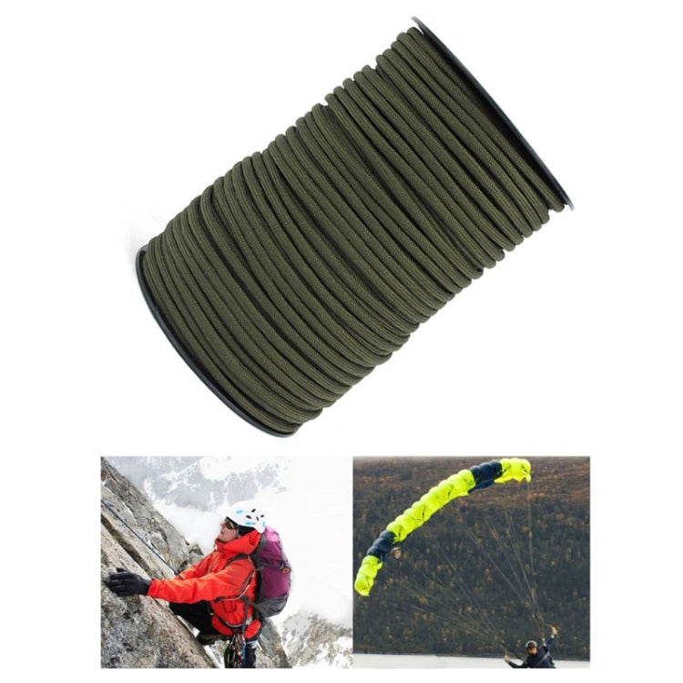 100m 9 Core 550 Umbrella Rope Outdoor Camp Rescue Bundle Tent Rope Mountain Rope, 100m Desert, 100m Orange, 100m Black, 100m Green, 100m Khaki, 100m Brown