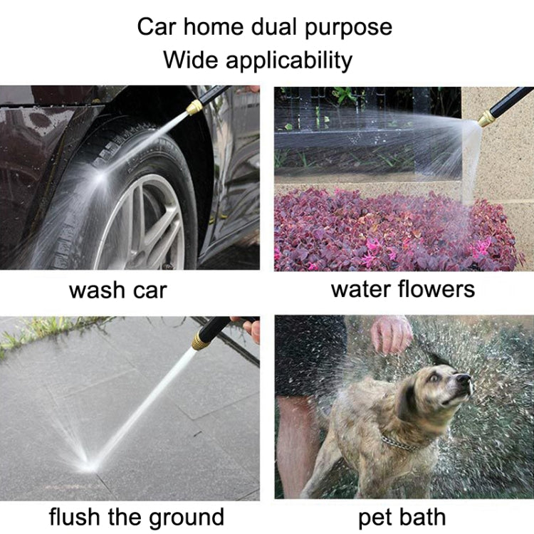High Pressure Car Wash Hose Telescopic Watering Sprinkler, Style:, H2+3 Connector+5m Tube, H2+3 Connector+10m Tube, H2+3 Connector+10m Tube+Foam Pot, H2+3 Connector+15m Tube, H2+3 Connector+15m Tube+Foam Pot, H2+3 Connector+20m Tube