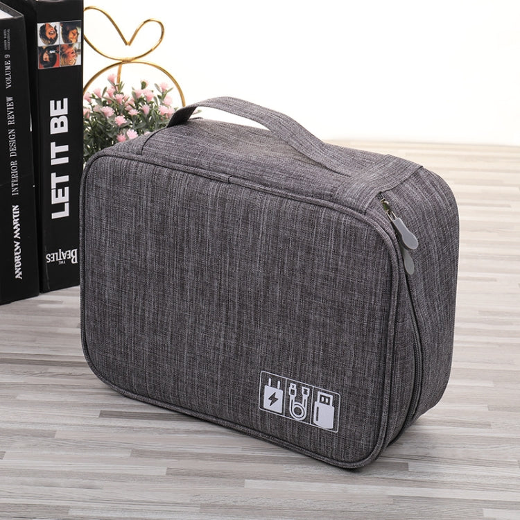 Multifunctional Cationic Digital U Disk Data Cable Storage Bag, a15 Wine Red, a15 Navy, a15 Blue, a15 Purple, a15 Grey
