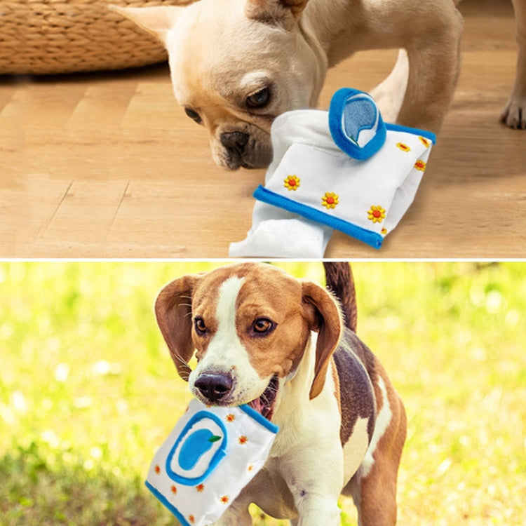 Pet Voice Molars Hide Food And Draw Paper Dog Educational Toy, Yellow Square, Yellow Rectangular, White Square, White Rectangular