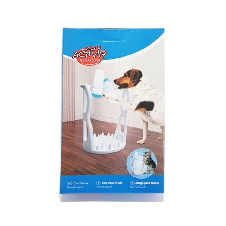 Drum Type Leaky Food Toys Educational Training Pet Supplies, Blue, Yellow, Pink, Dark Blue Bottle