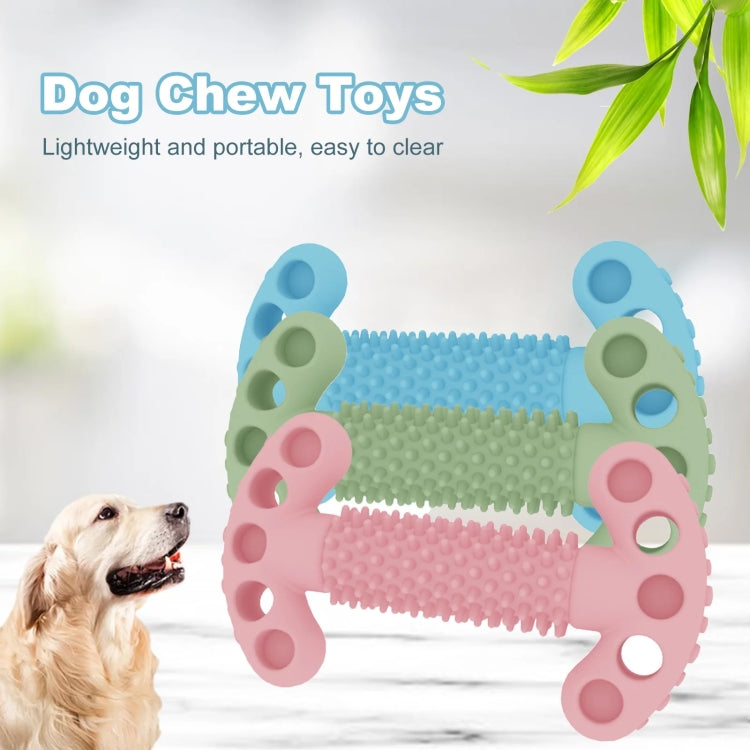 Pet Toy Bone Shaped Molar Stick TPR Gnawing Teeth Cleaning Toy, Light Sky Blue, Light Pink, Avocado Green, Purple, Rose Red, Orange, Peacock Blue