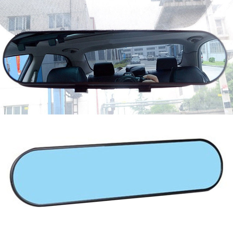 DM-055 28.8cm Car Large Field of View Anti-dazzle Blue Mirror Reversing Curved Rearview Mirror, 28.8cm