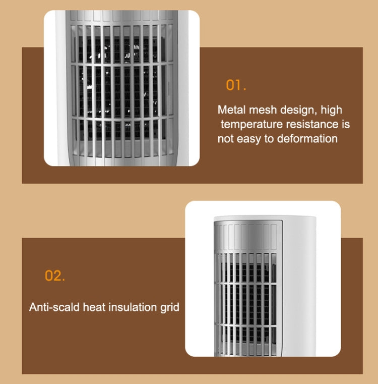 1200W Defender Heater Home Living Room Energy-saving Small Electric Heater, EU Plug