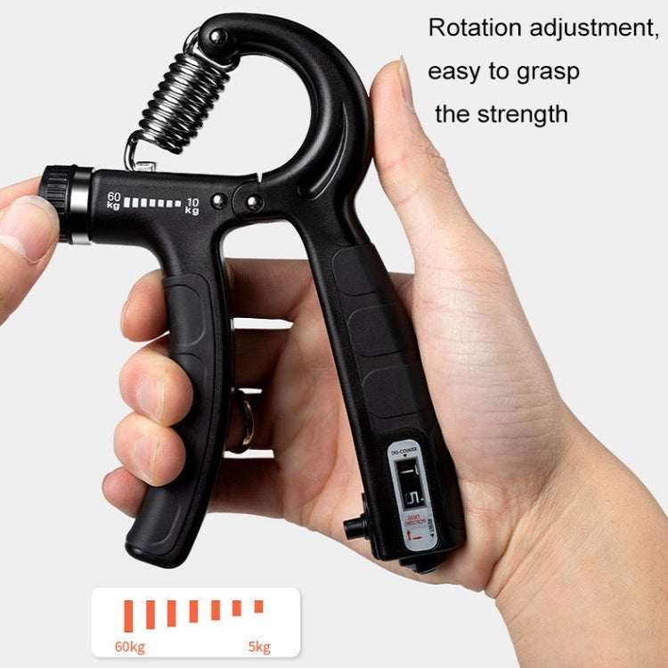 Fitness Exercise Arm Strength Machine Puller Finger Grip Strength Machine, Mechanical Count-Blue, Adjustable-Black