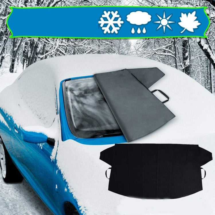 600D Oxford Cloth Car Snow Block Waterproof Windshield Coverings, S 190 x 107cm, L 220 x 140cm, With Magnetic S, With Magnetic L