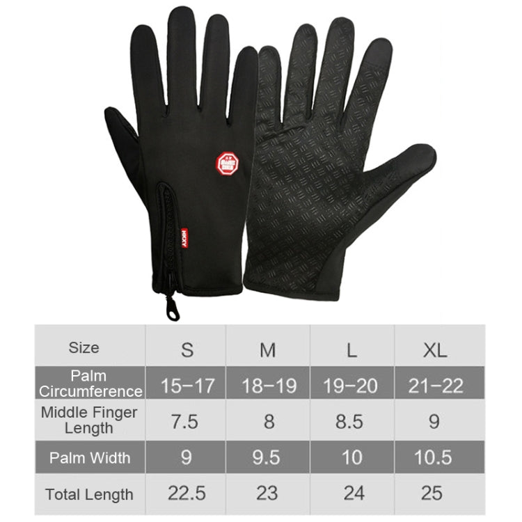 Winter Outdoor Riding Sports Waterproof Touch Screen Glove, M, L, XL, XXL
