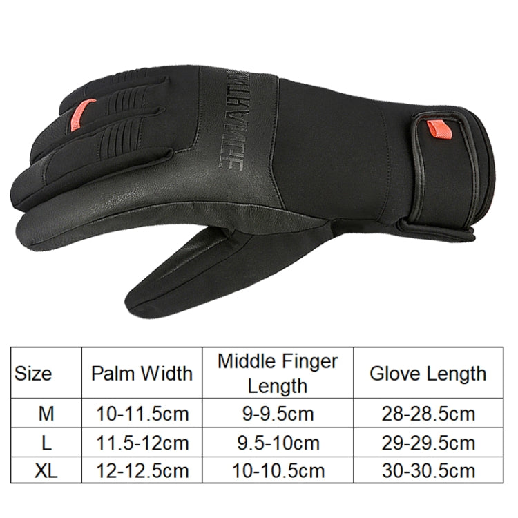 HUNTRANGE A055 Waterproof Riding Sports Touch Screen Keep Warm Gloves, L, XL