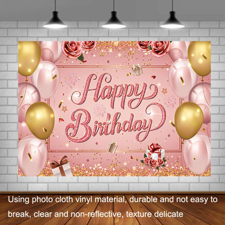 1.5m x 2.1m Children Birthday Party Venue Layout 3D Digital Studio Photography Background, 1.5mx2.1m Pink