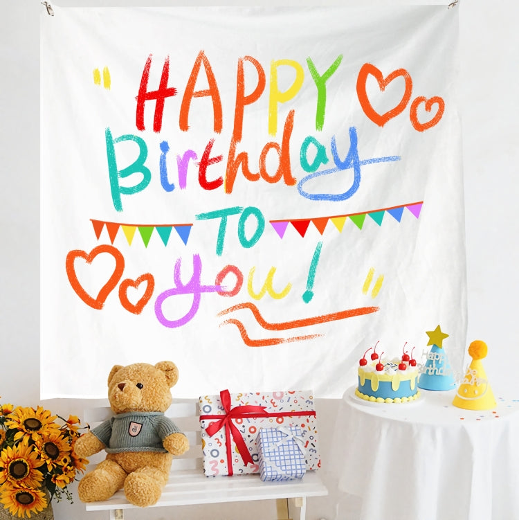 Birthday Layout Hanging Cloth Children Photo Wall Cloth, 180x230cm Velvet