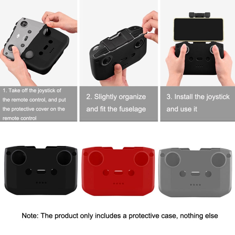BRDRC DJI-7559 For DJI Mavic 3 / Mini 3 / 3 Pro Remote Control Silicone Protective Cover, For DJI Mavic 3 / Mini 3 / 3 Pro(Gray), For DJI Mavic 3 / Mini 3 / 3 Pro(Black)