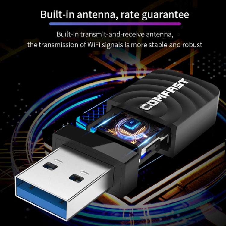 Driver-free USB Wireless Gigabit Network Card WIFI Transmitter Receiver, 2