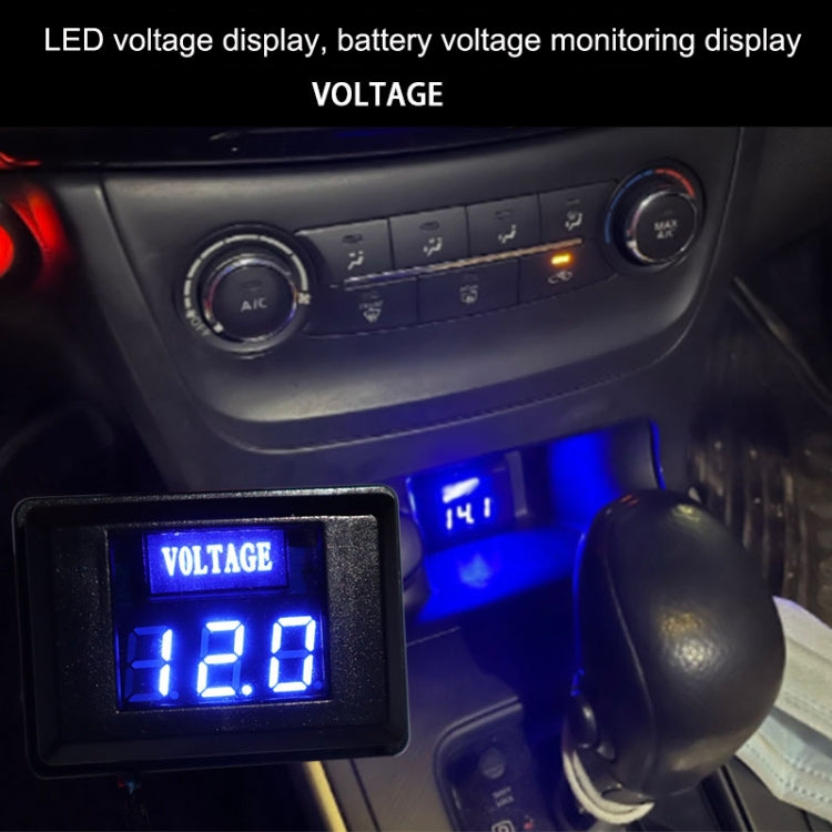 DES-2 Car Battery Voltage Meter DC LED Digital Display 12V Motorcycle RV Yacht Voltage Meter Detector, DES-2 Voltage Meter Orange, DES-2 Voltage Meter White, DES-2 Voltage Meter Green, DES-2 Voltage Meter Red, DES-2 Voltage Meter Blue