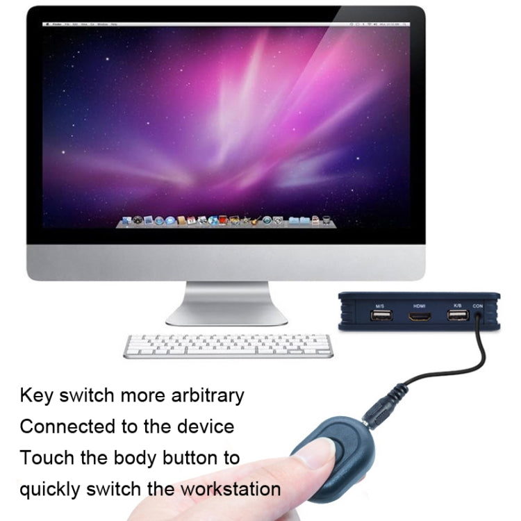 BW-21UHB 2 Port 2 In 1 Out HDMI KVM Switch, BW-21UHB