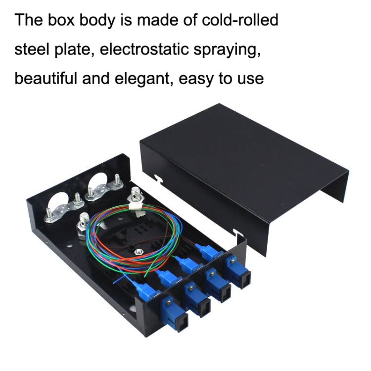 4 Ports Desktop Optical Fiber Terminal Box Founded Wall With SC Tailed Fiber Flange, 4 Optical Fiber Terminal Box