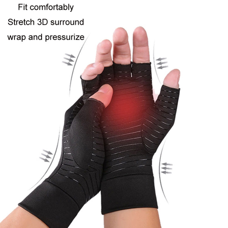 Outdoor Cycling Half Finger Gloves Inflammatory Joint Rehabilitation Silicone Gloves, S, M, L, XL